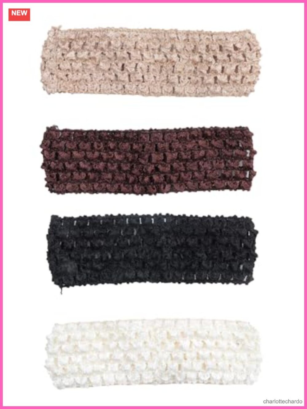 Crochet Knit Headbands Set Soft Stretch Hair Accessories for Dress Up